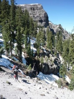 Climbing Past Gibraltar Peak