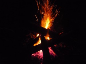Alaska campfire