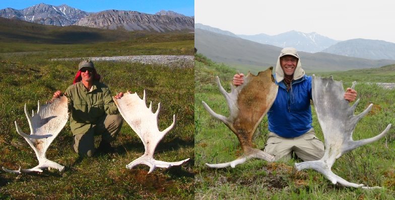 Moose antlers, twelve years apart